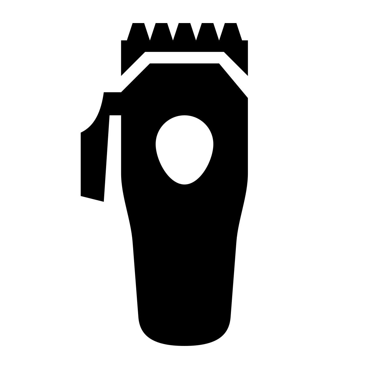 glyph neue style barber clippers icon