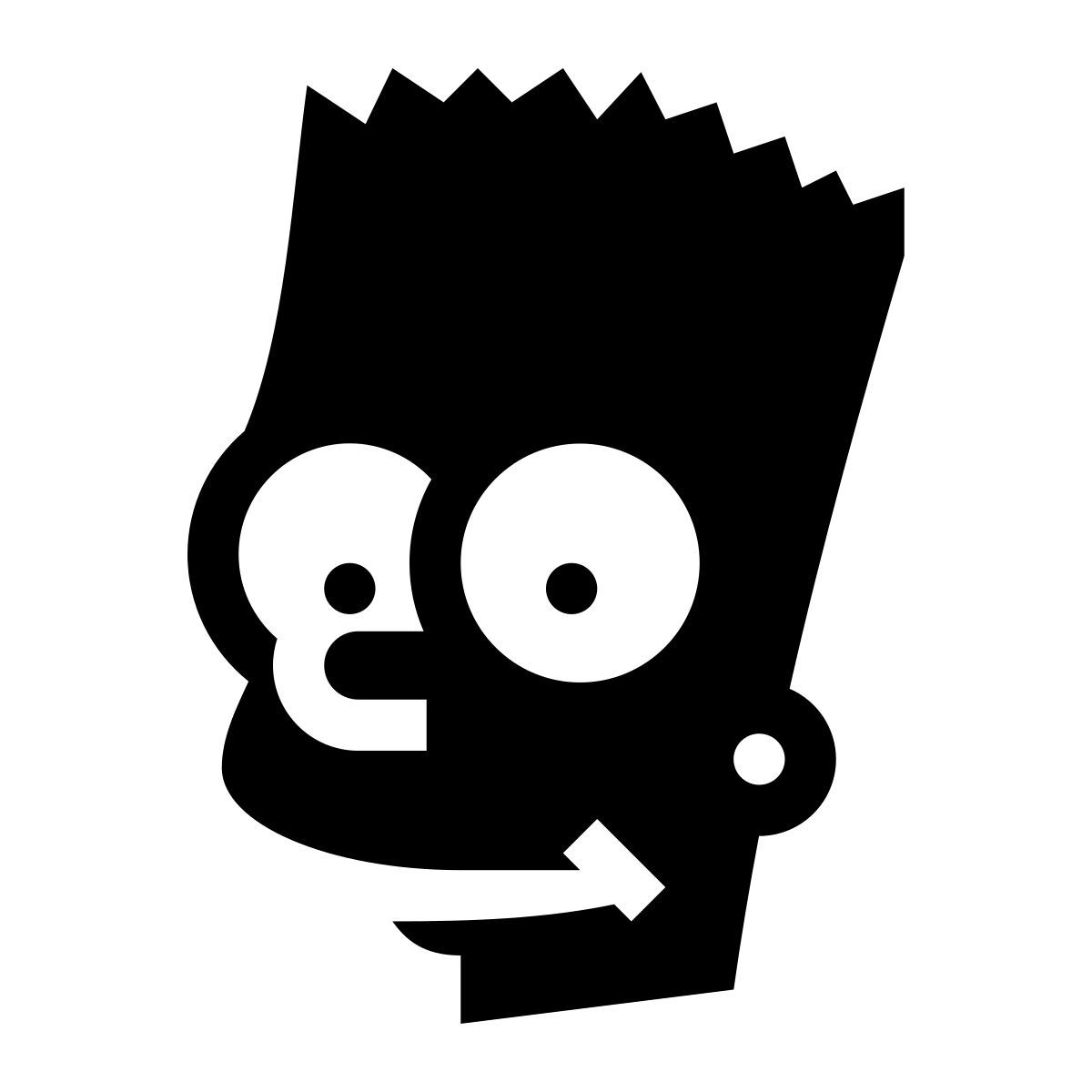 glyph neue style 바트 심슨 icon