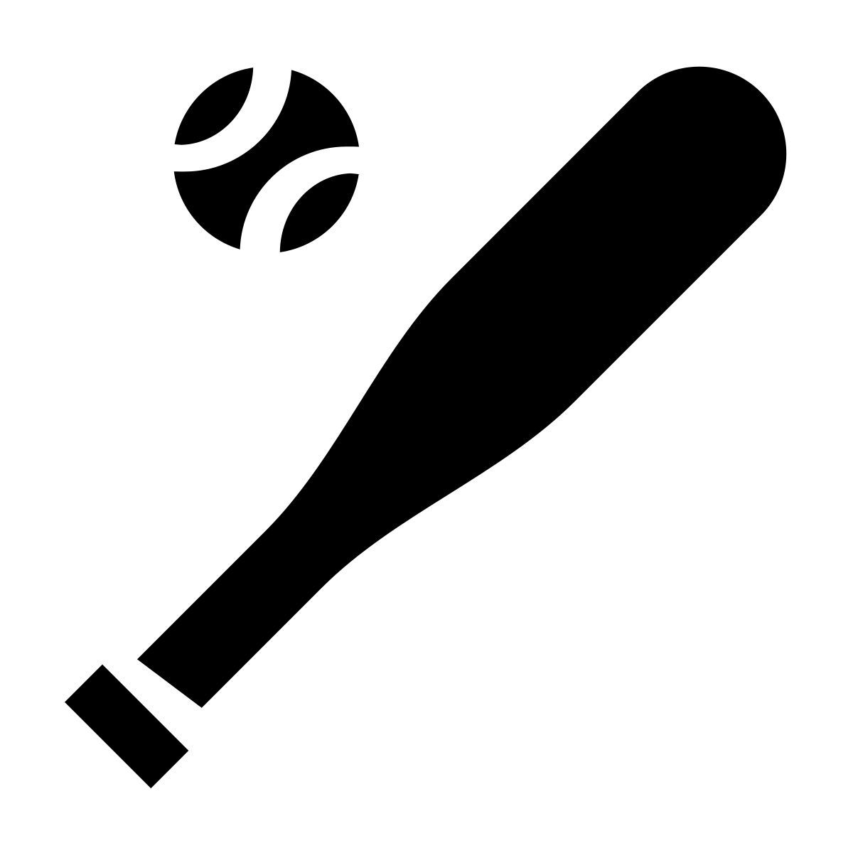 glyph neue style baseball icon