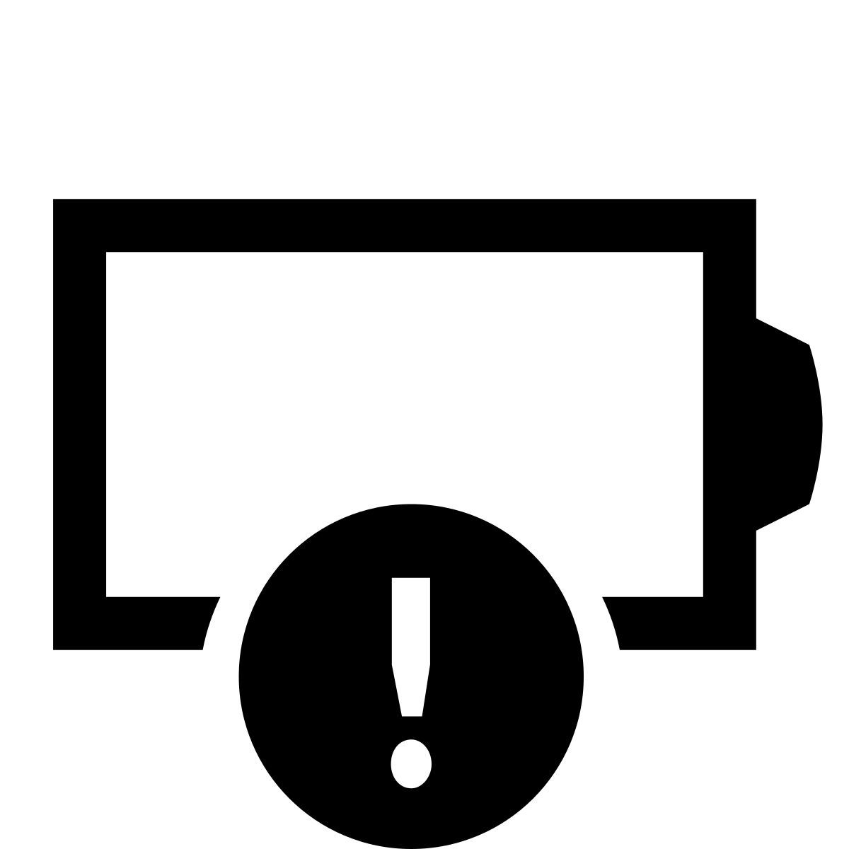 glyph neue style battery alert icon