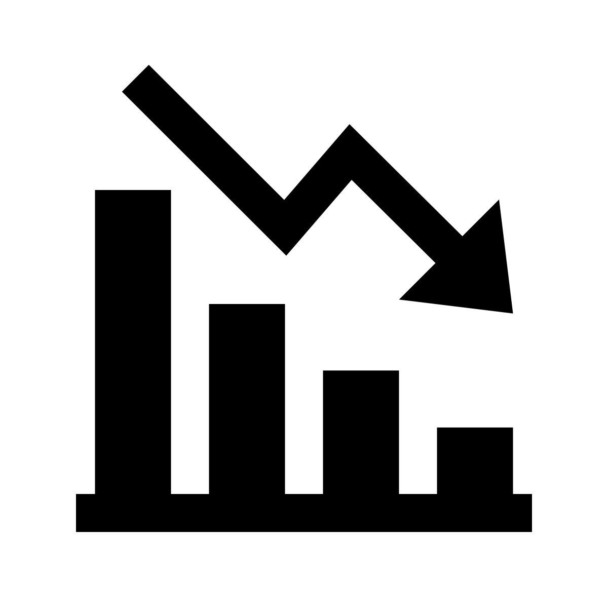 glyph neue style 下降気味 icon
