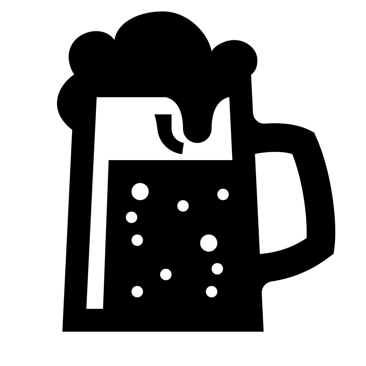 glyph neue style beer icon