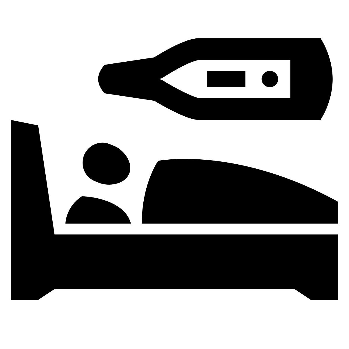 glyph neue style being sick icon