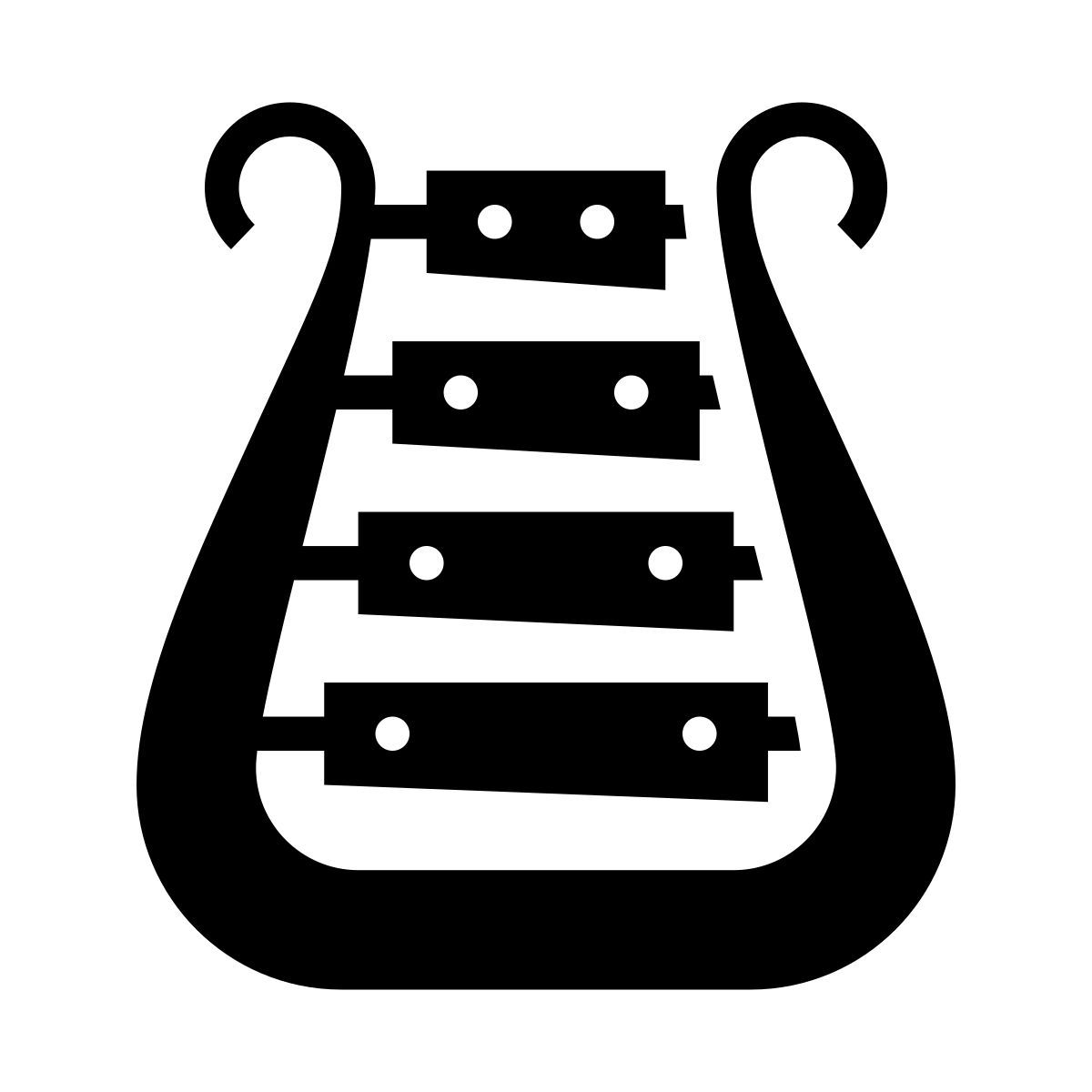 glyph neue style xilofono icon