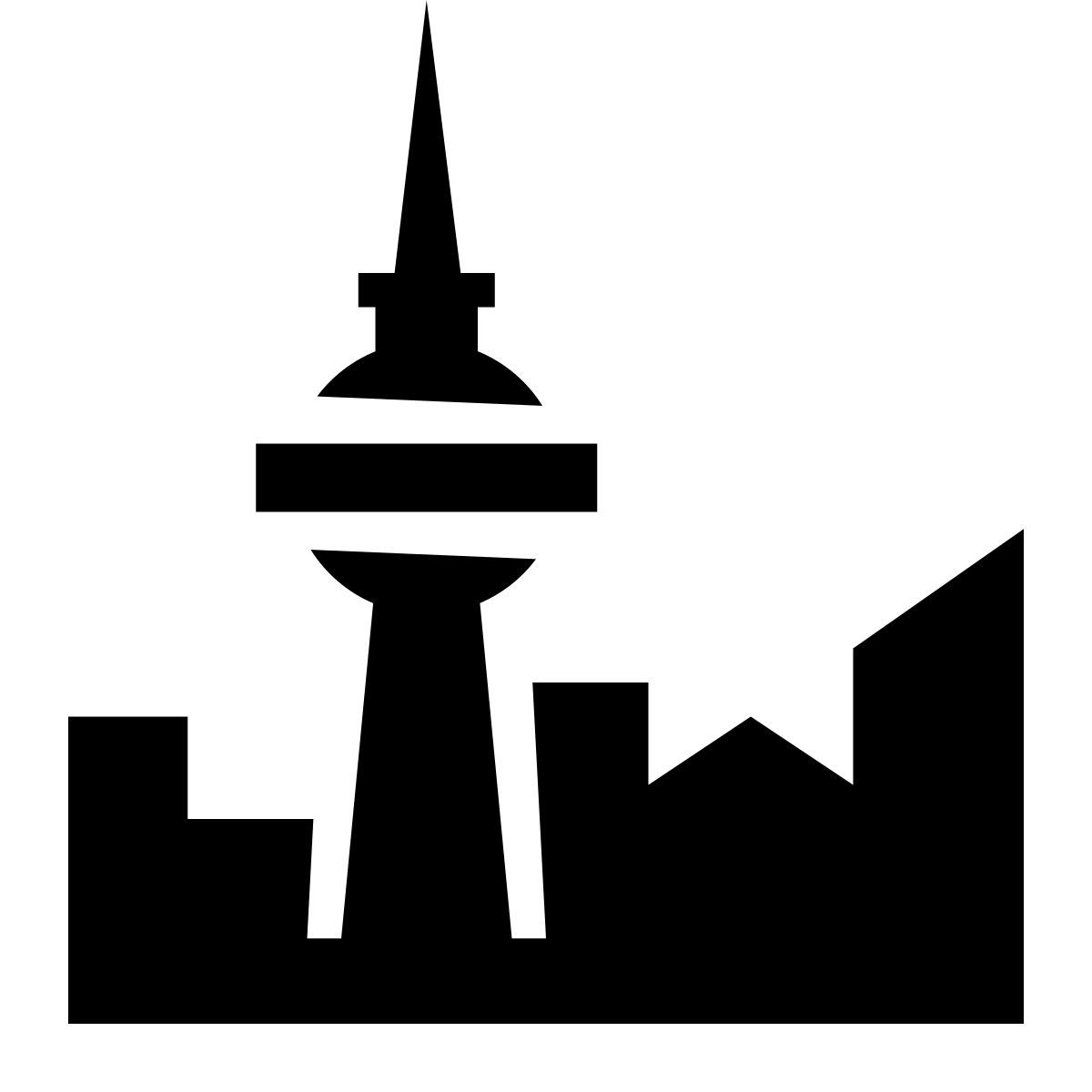 glyph neue style torre della televisione di berlino icon