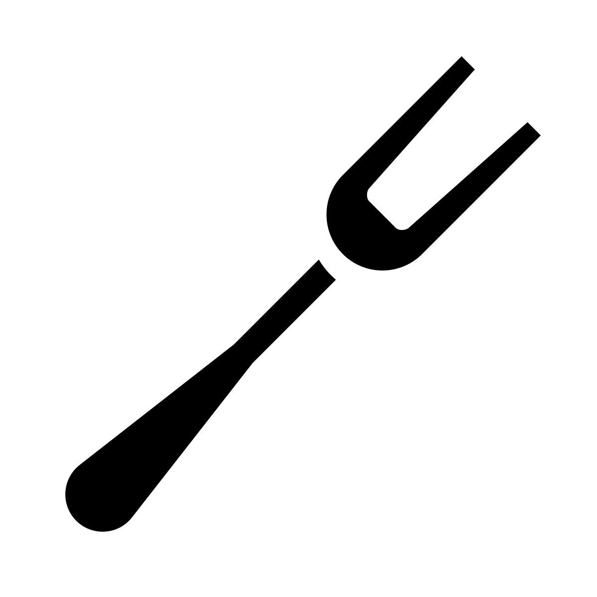 glyph neue style fleischgabel icon