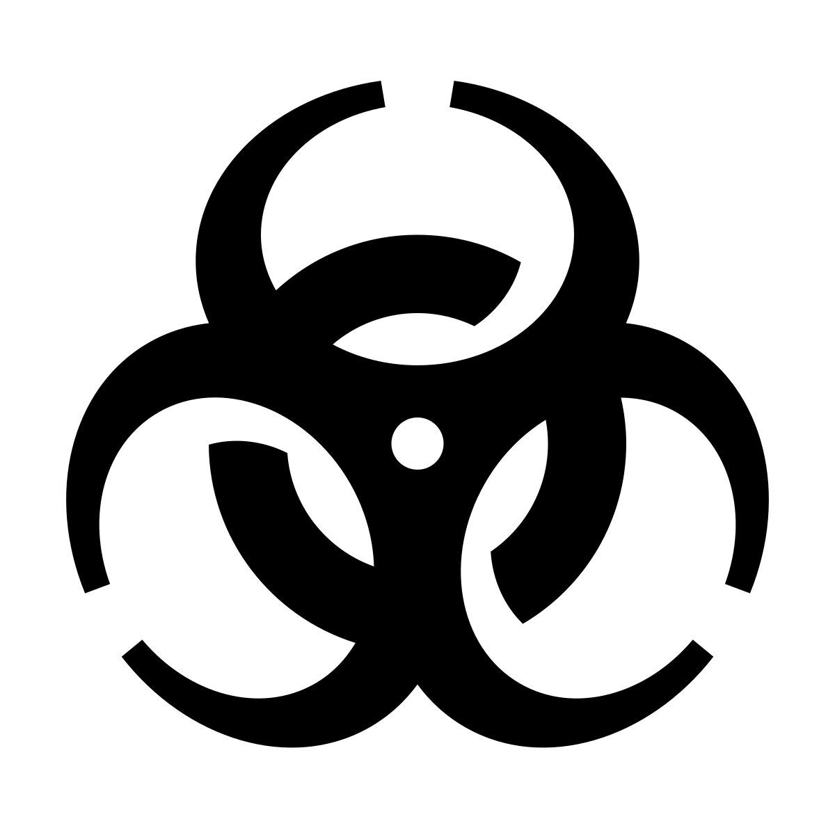 glyph neue style risco biológico icon