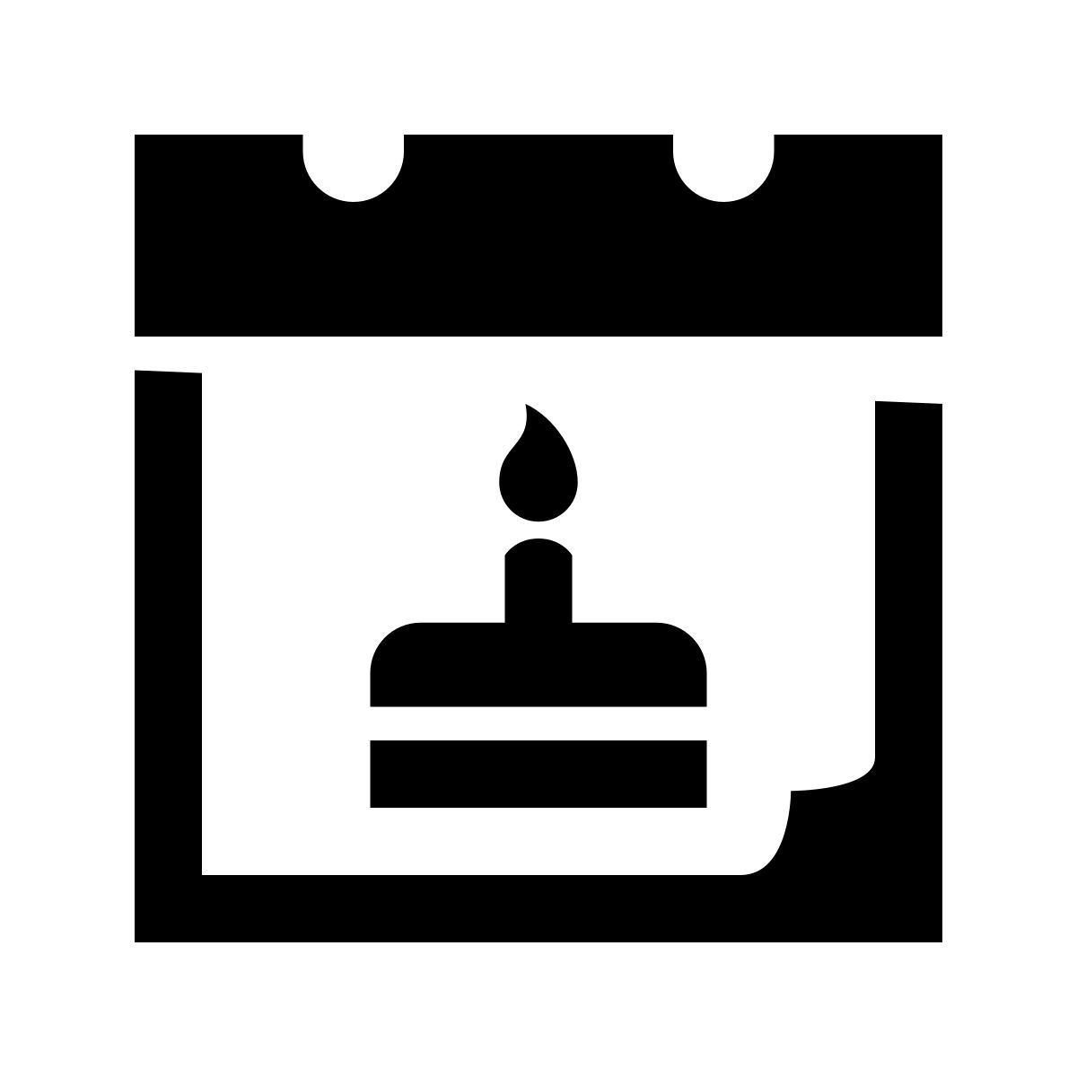 glyph neue style fecha de nacimiento icon