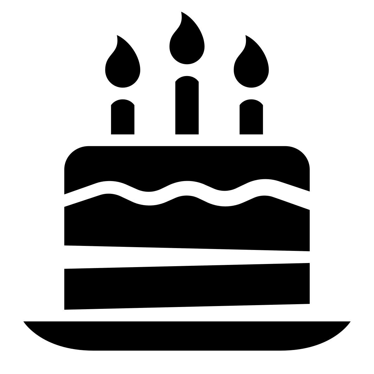 glyph neue style cumpleaños icon