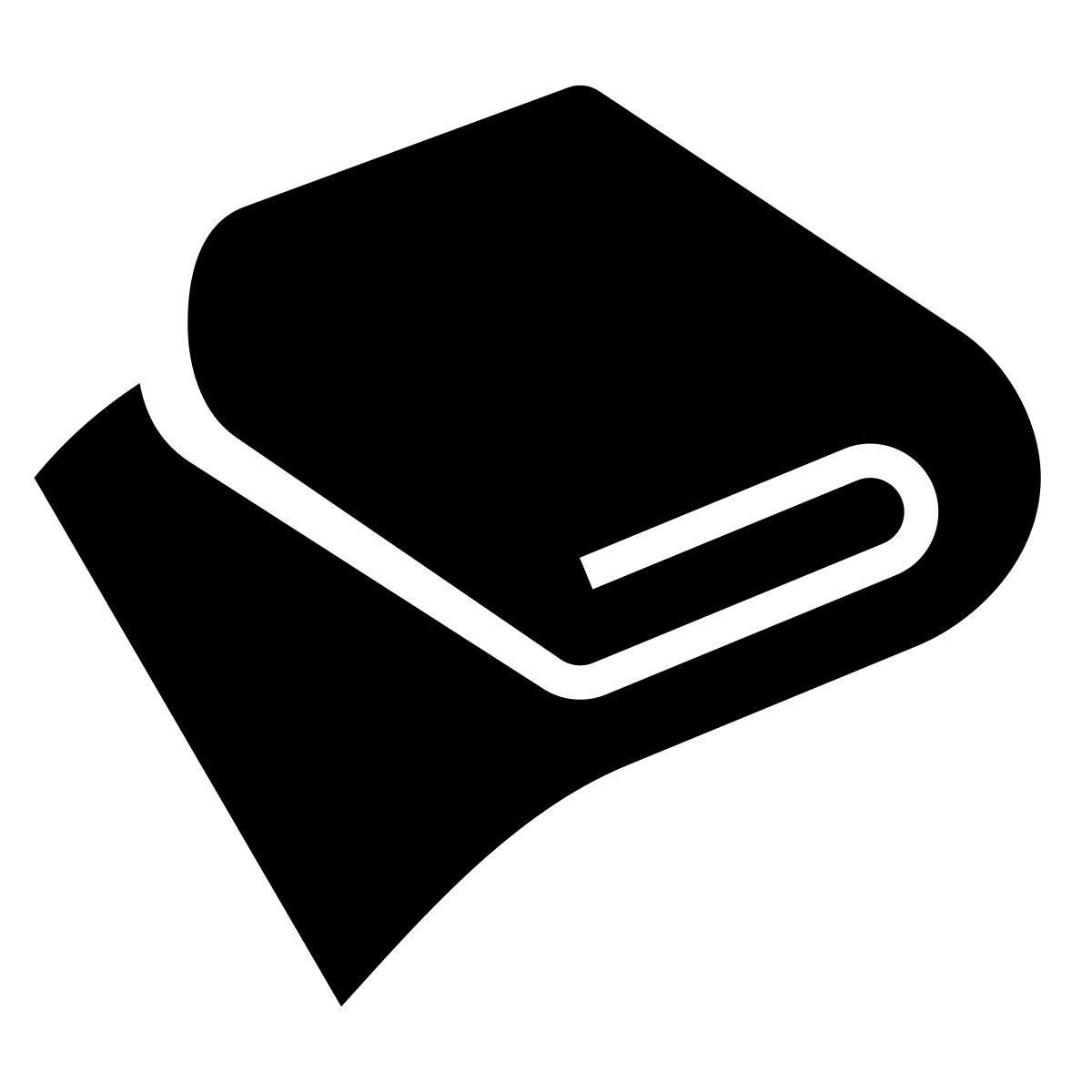 glyph neue style toalha icon