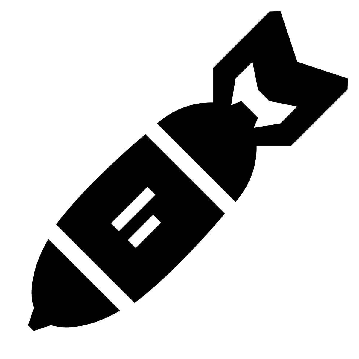 glyph neue style atomic bomb icon