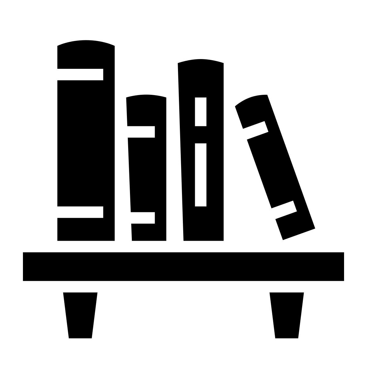 glyph neue style 책 선반 icon