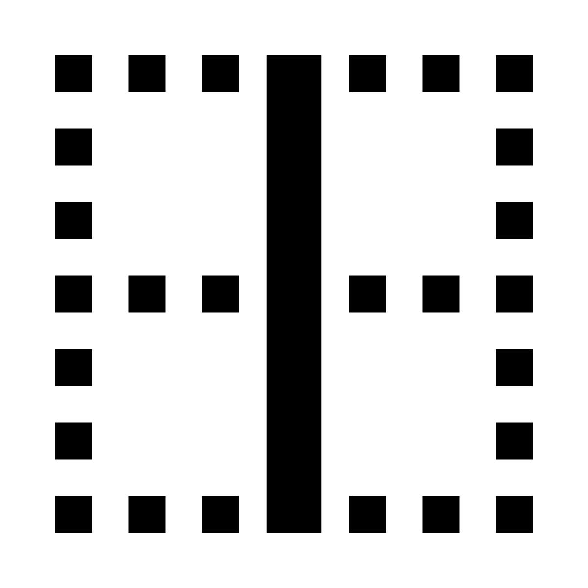 glyph neue style grenze vertikal icon