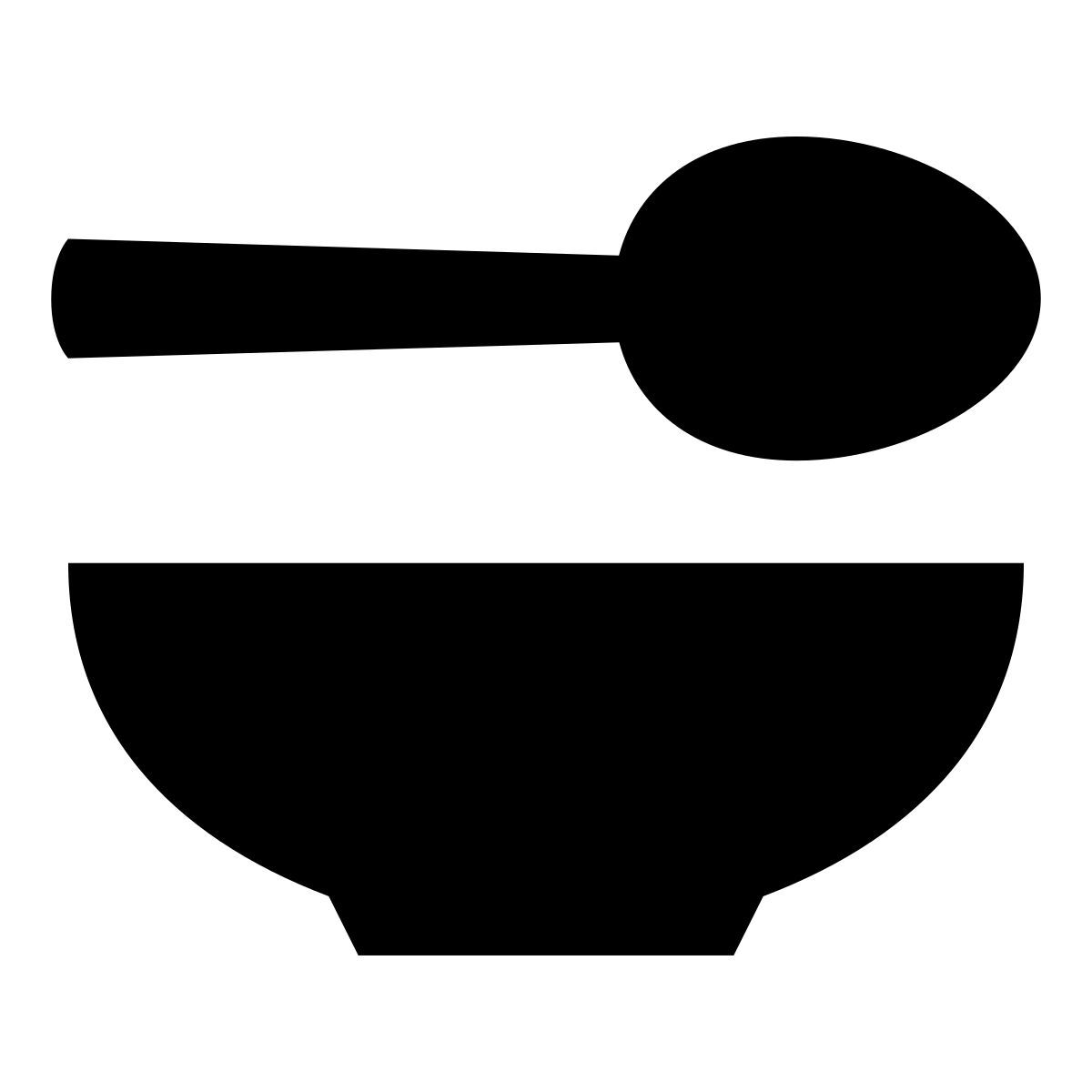 glyph neue style ボウルとスプーン icon