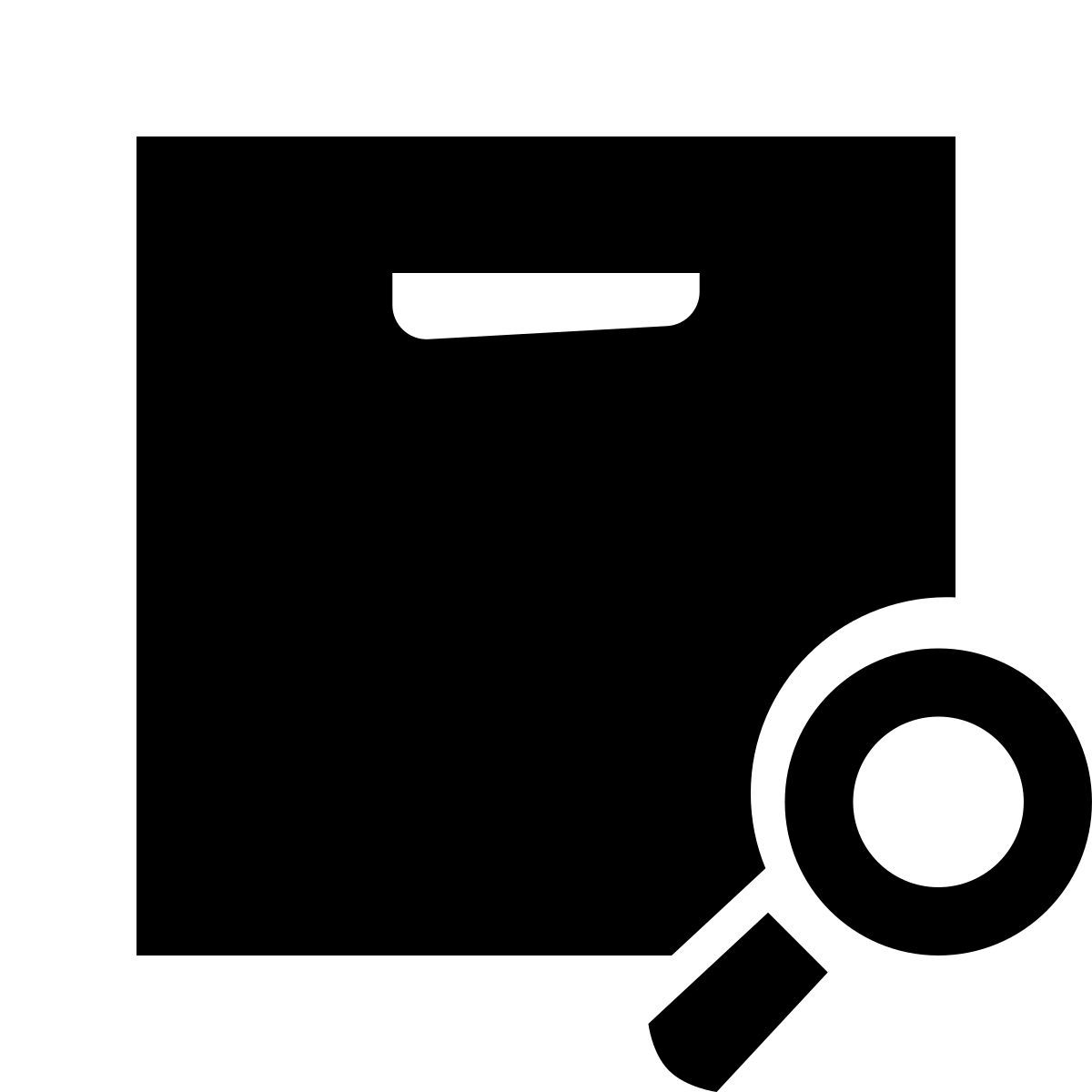 glyph neue style 盒子搜索 icon