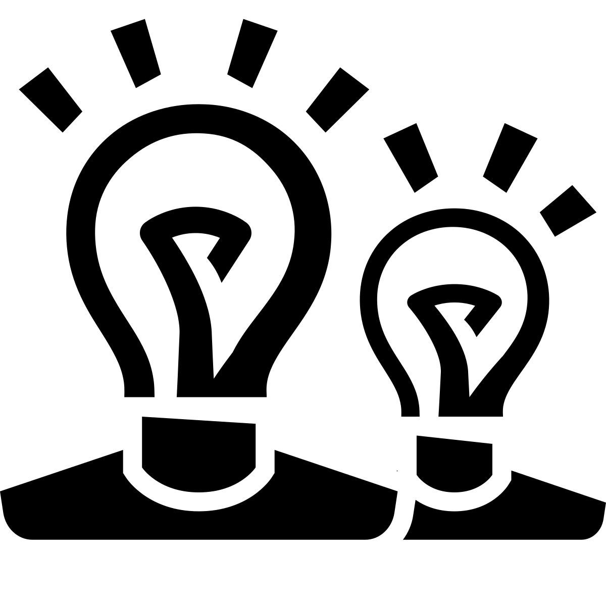 glyph neue style geistesblitz icon