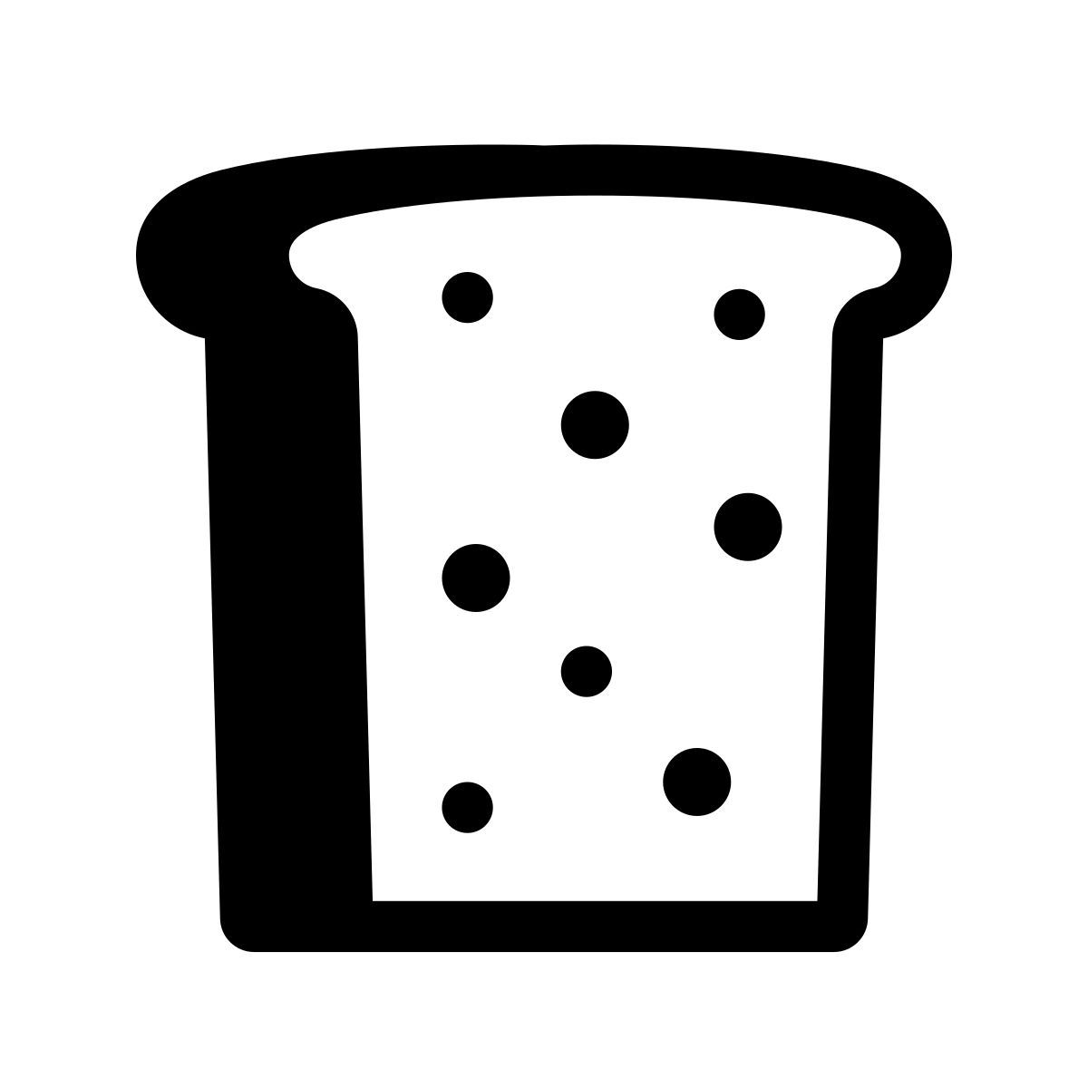 glyph neue style 빵 덩어리 icon