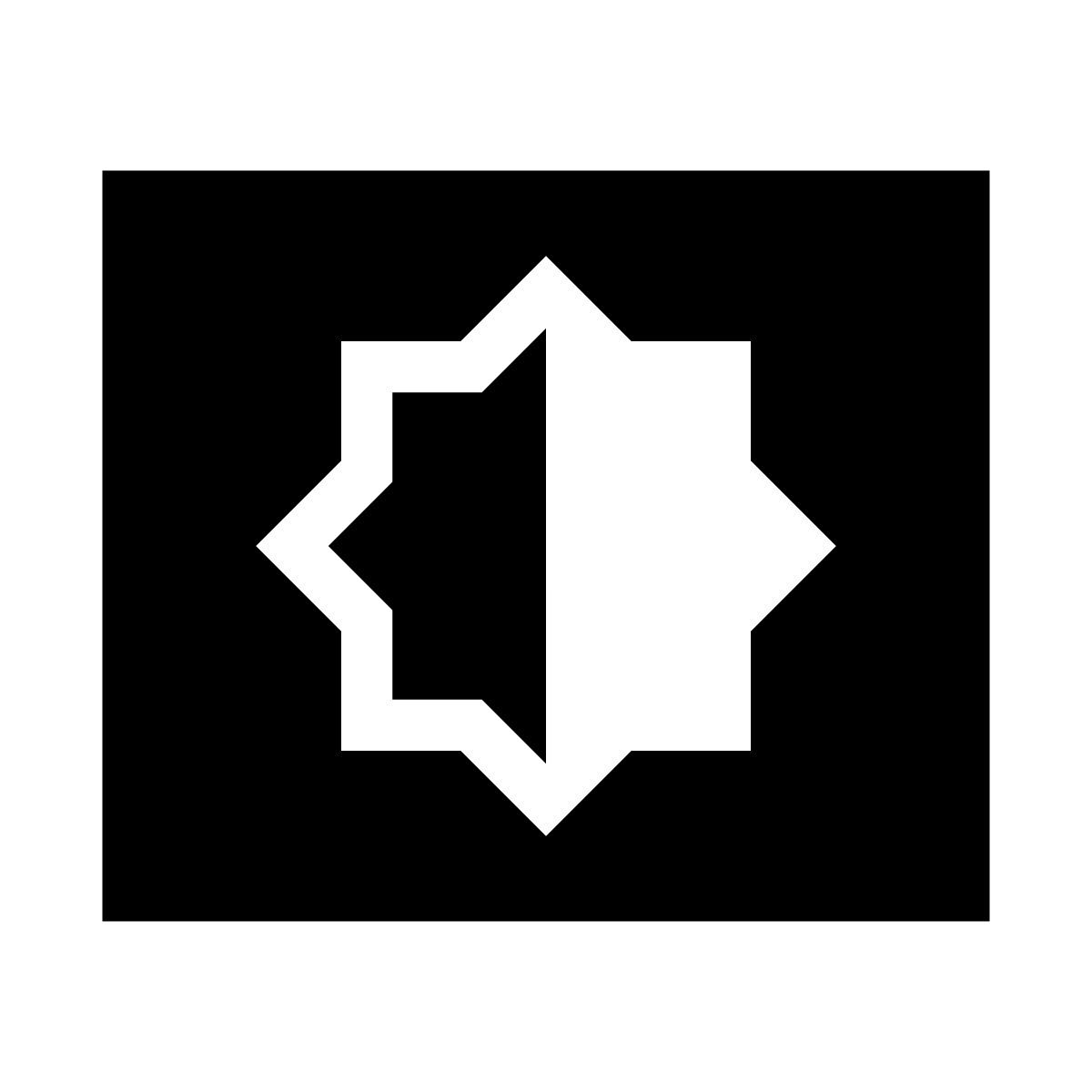 glyph neue style luminosité icon