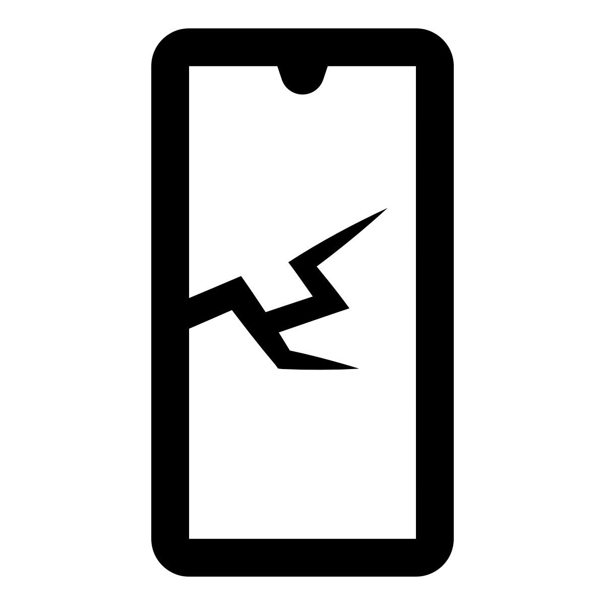 glyph neue style telefone quebrado icon