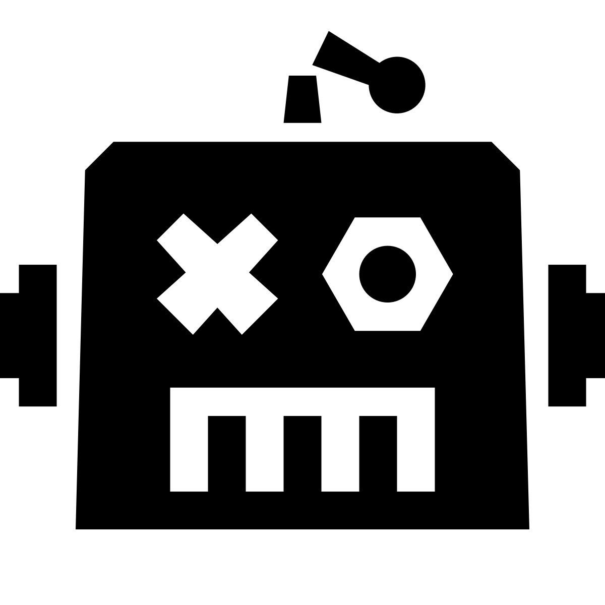 glyph neue style robô quebrado icon