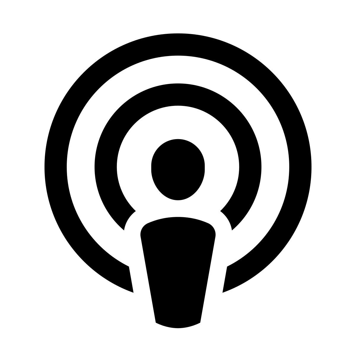 glyph neue style navegar podcasts icon