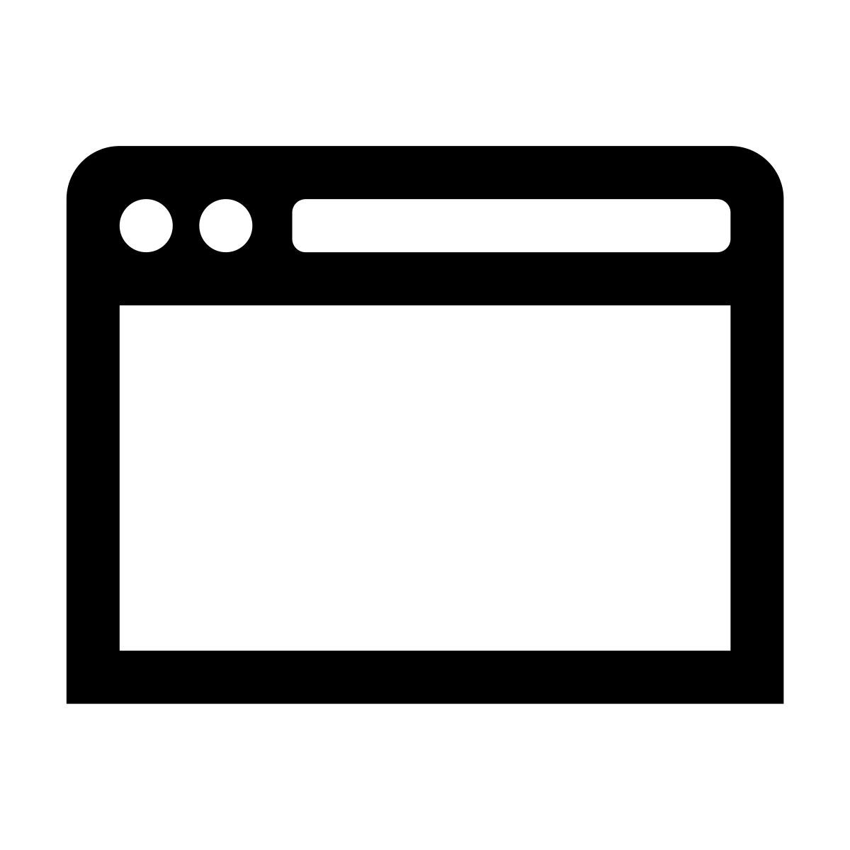 glyph neue style fenêtre explorateur icon