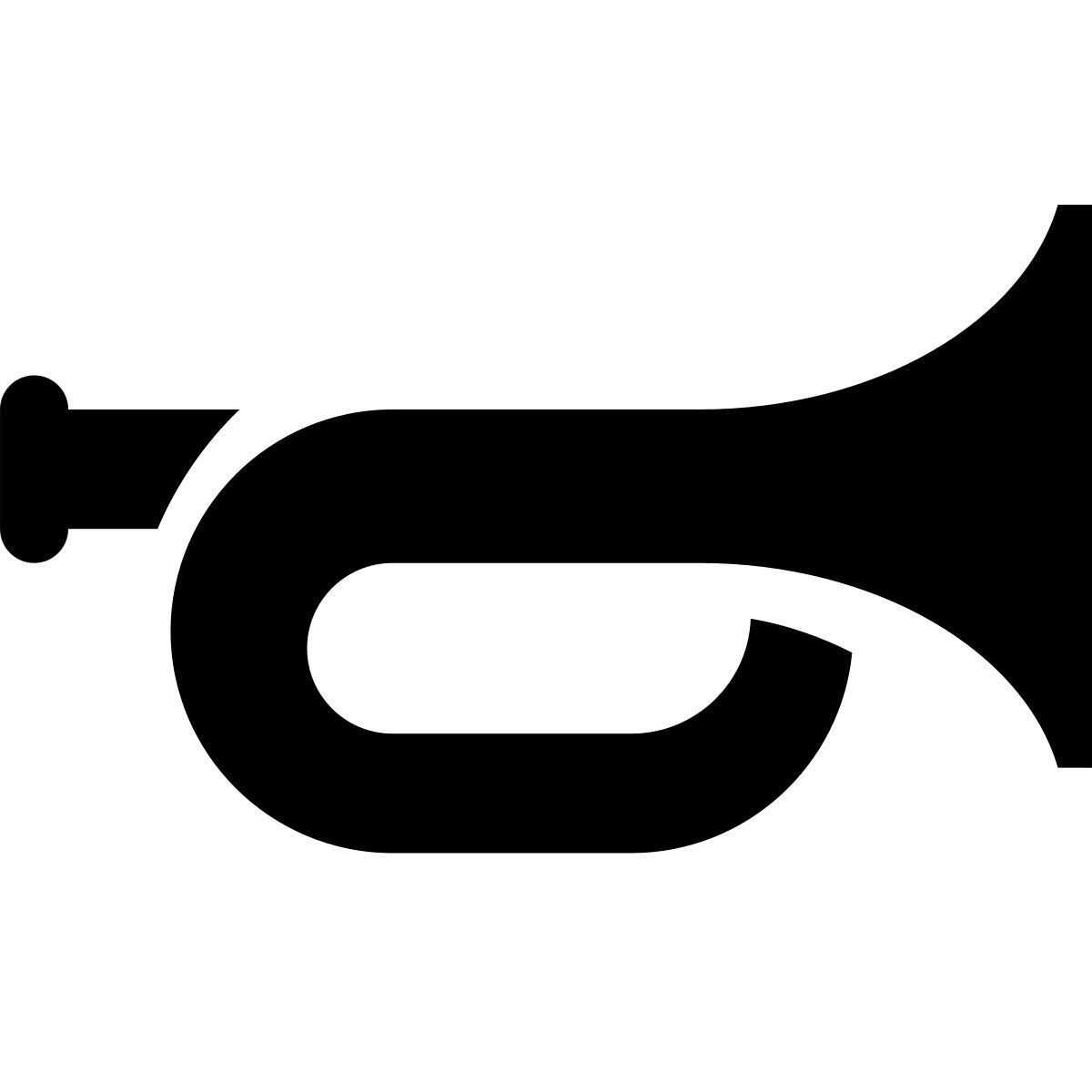 glyph neue style tromba militare icon