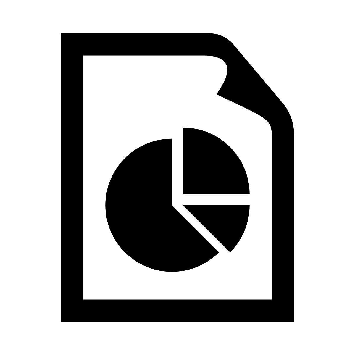 glyph neue style relatório de negócios icon