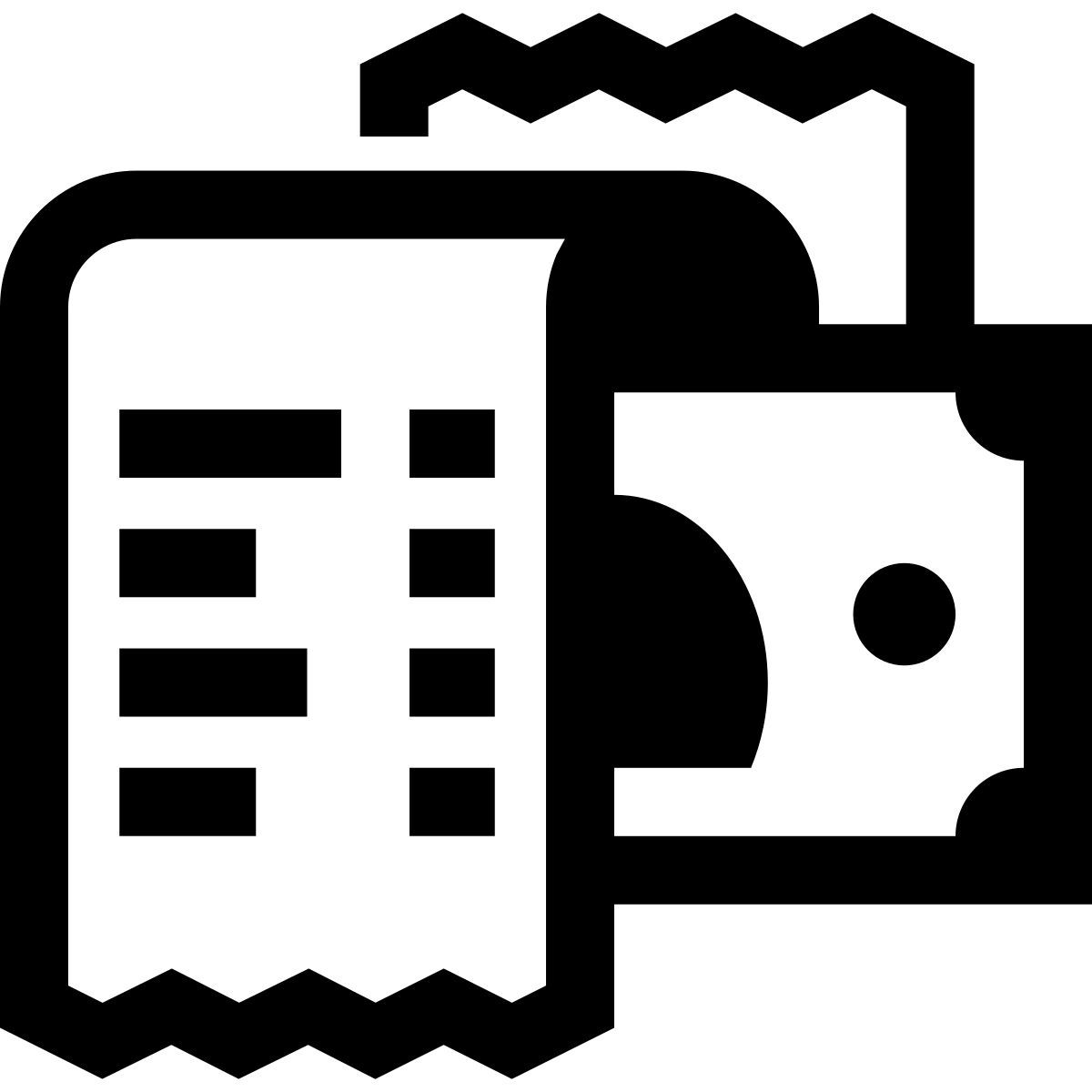 glyph neue style buy for cash icon