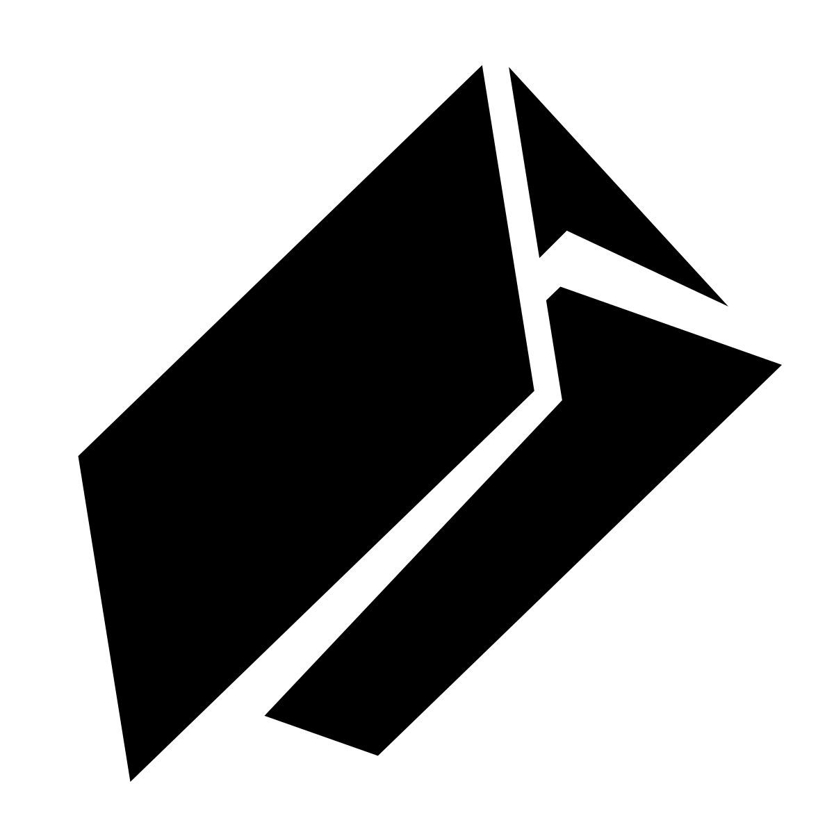 glyph neue style c fold leaflet icon