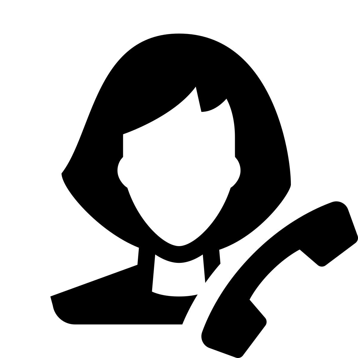 glyph neue style 打电话给女 icon