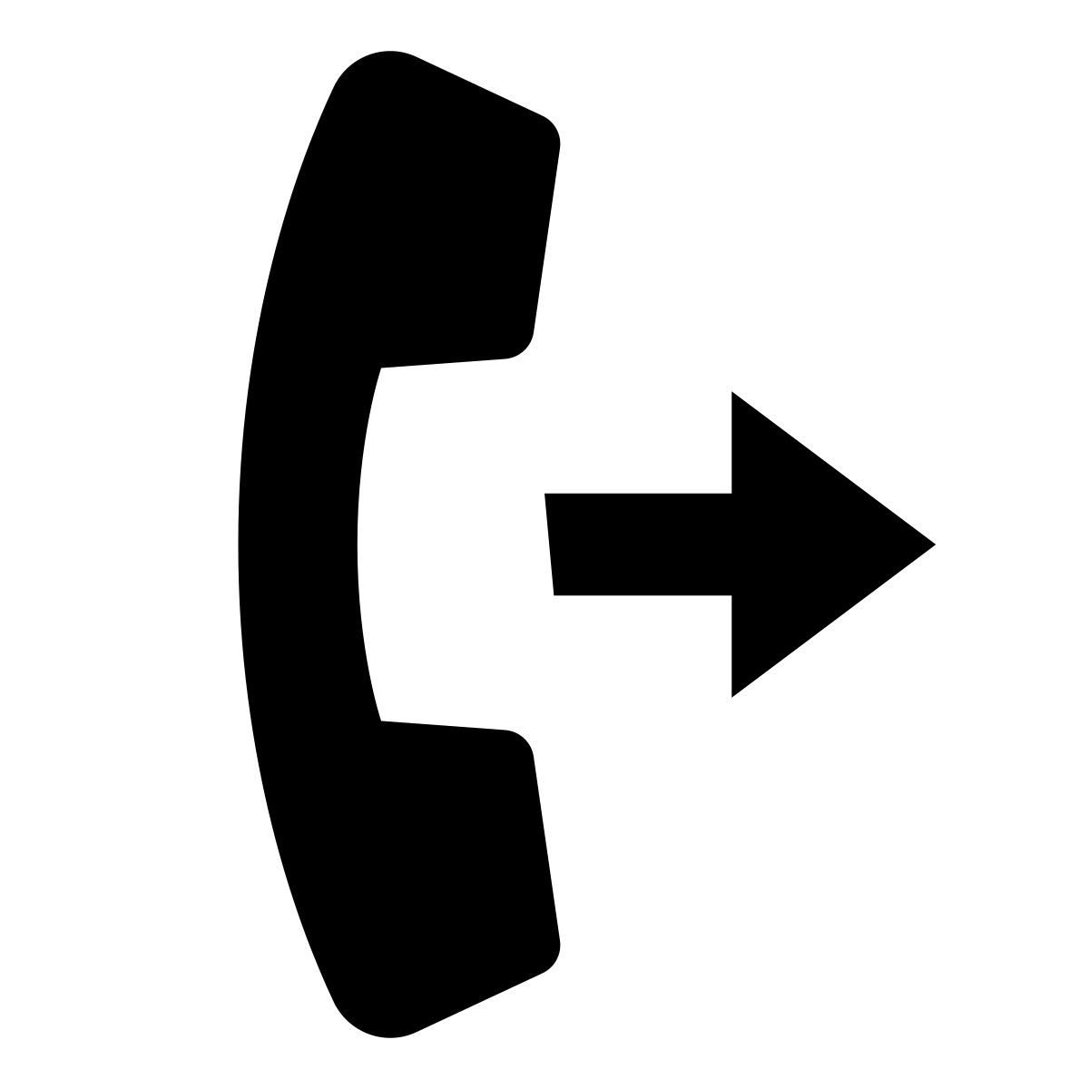 glyph neue style inoltro chiamata icon
