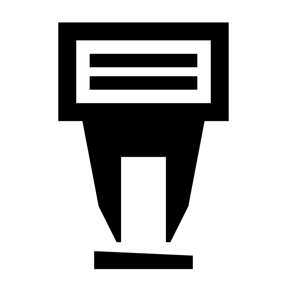 glyph neue style カメラのフラッシュ icon