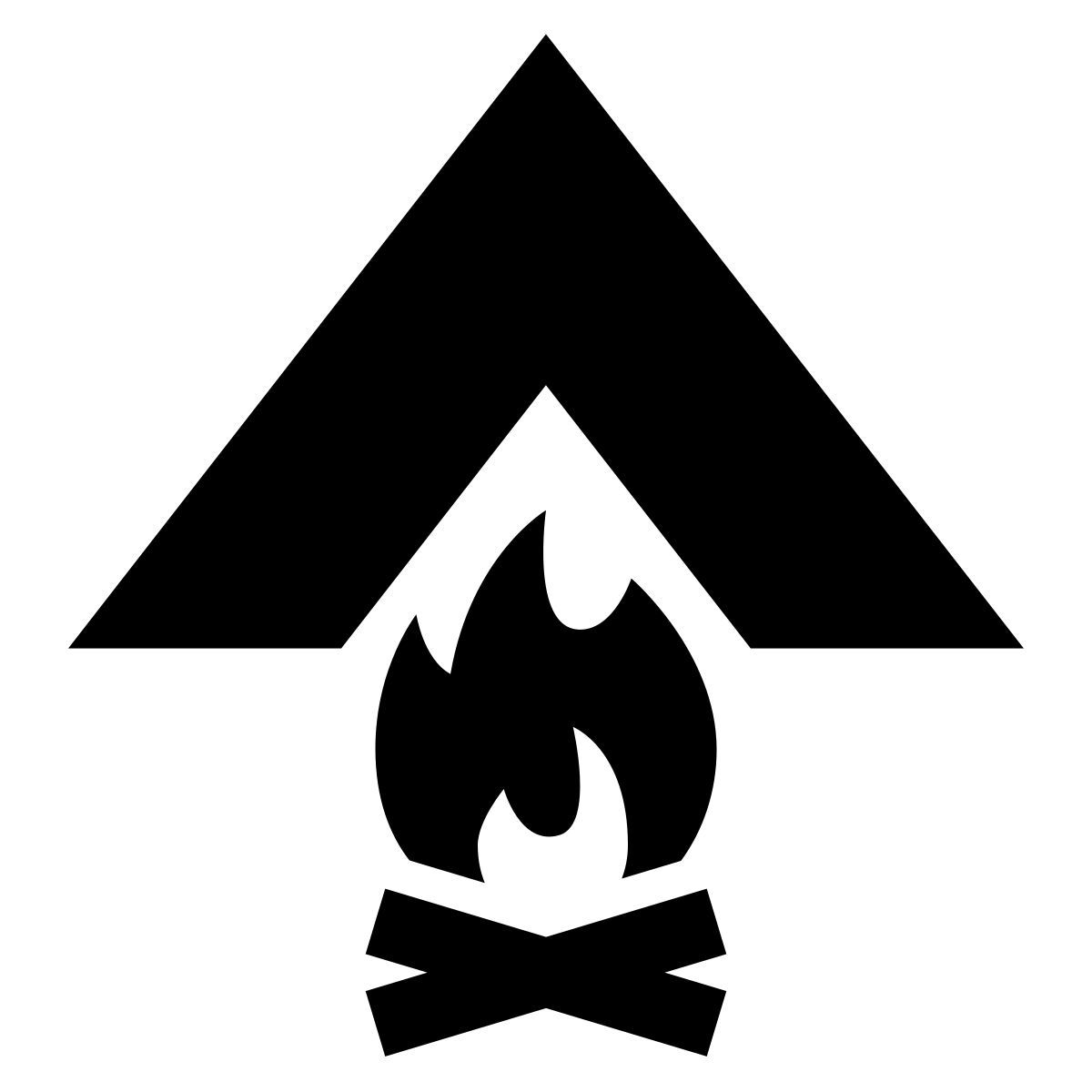 glyph neue style 캠프장 icon