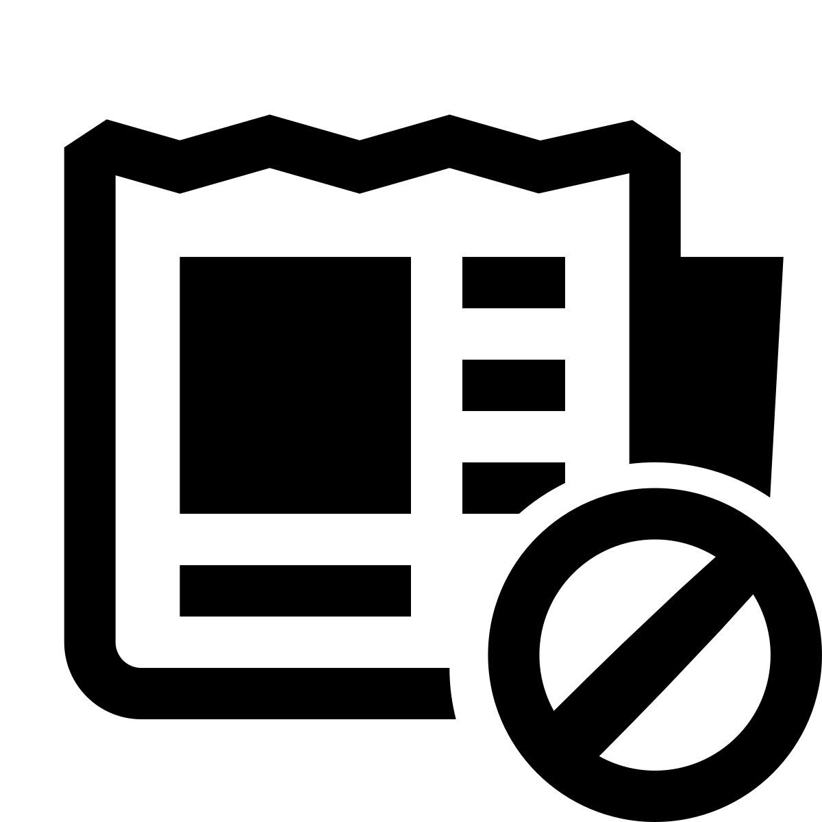 glyph neue style unsubscribe icon