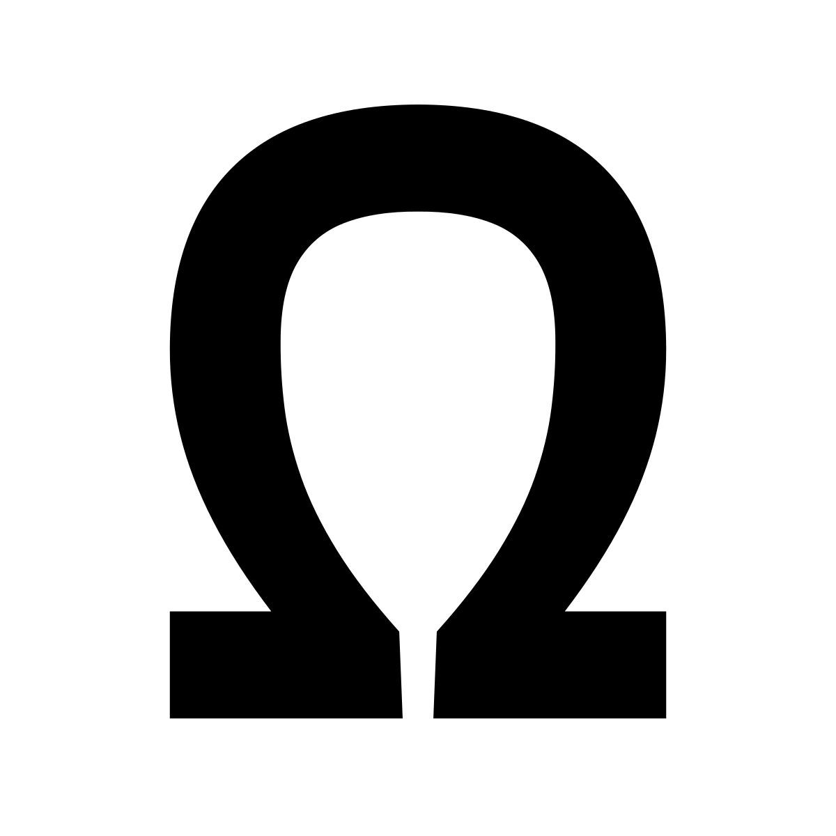 glyph neue style capital ômega icon