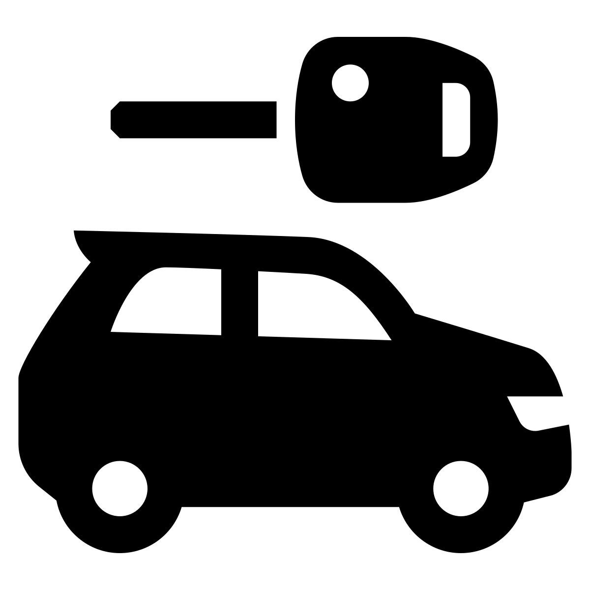 glyph neue style 汽车出租 icon