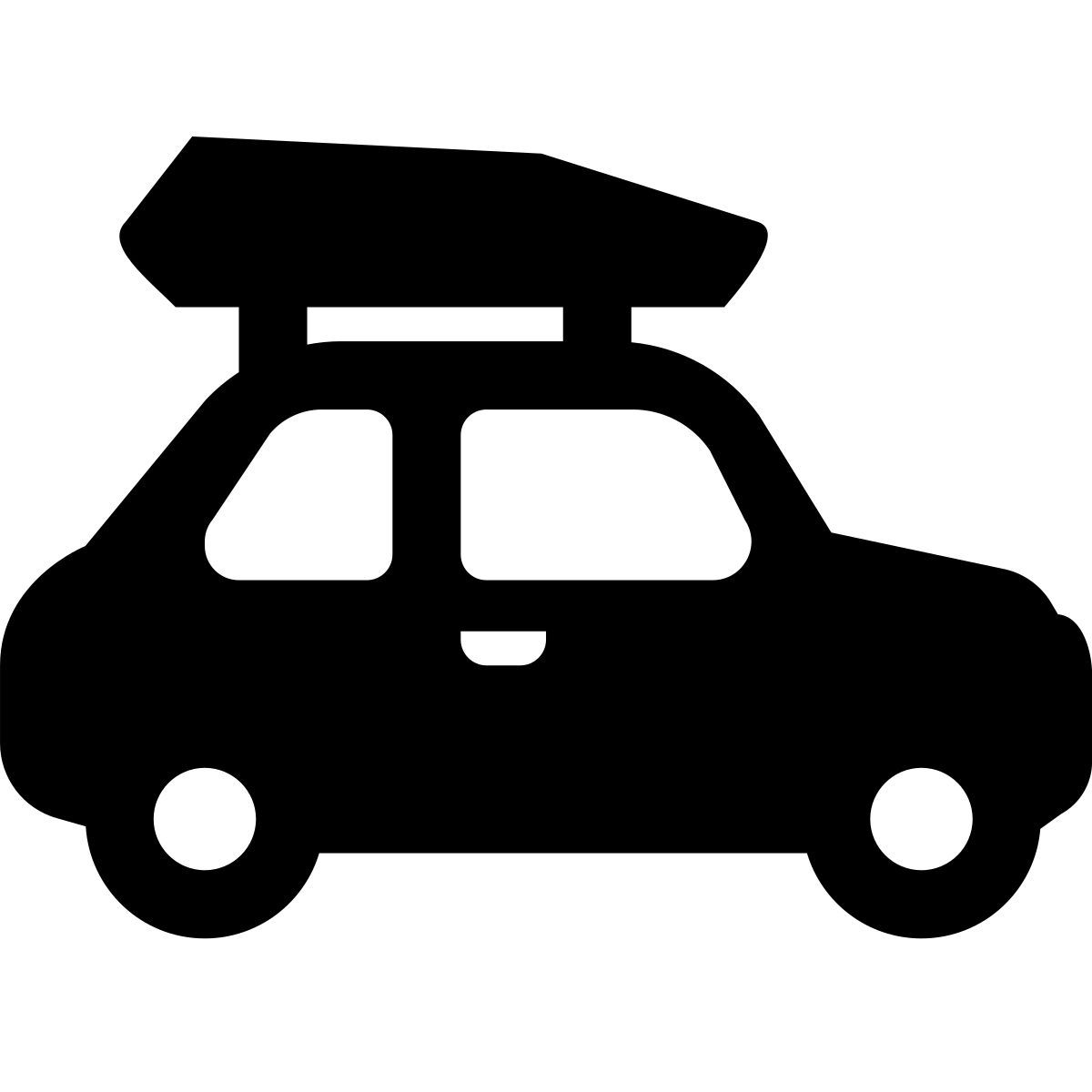 glyph neue style box da tetto per auto icon