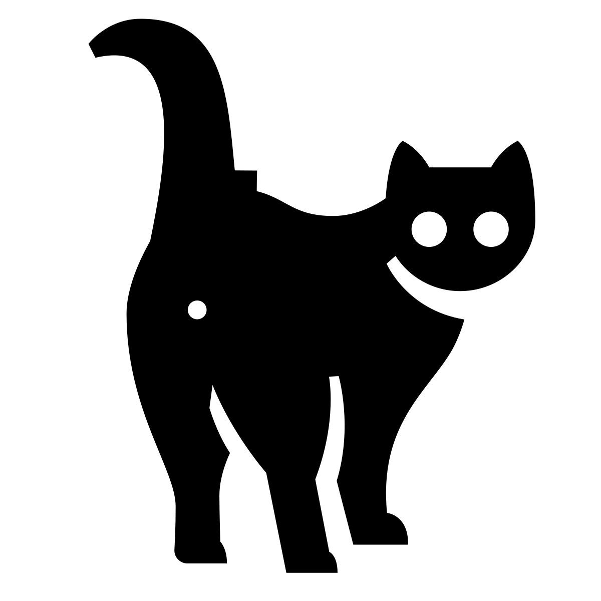 glyph neue style cat butt icon