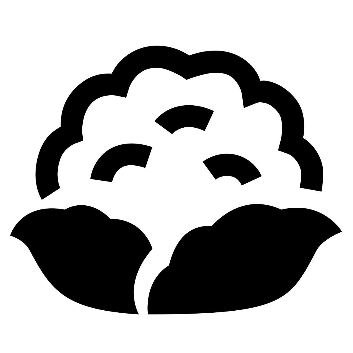glyph neue style cavolfiore icon