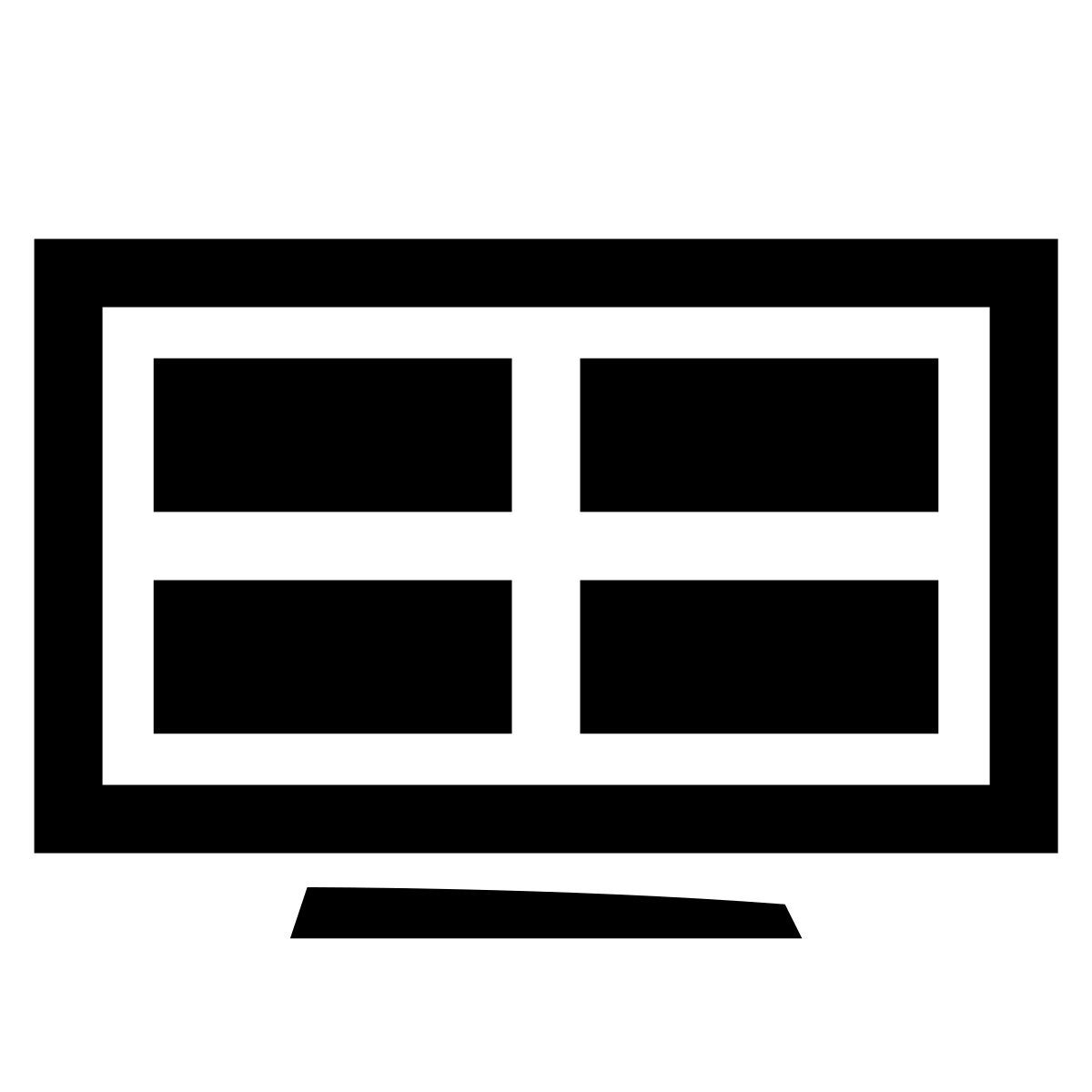 glyph neue style layout icon
