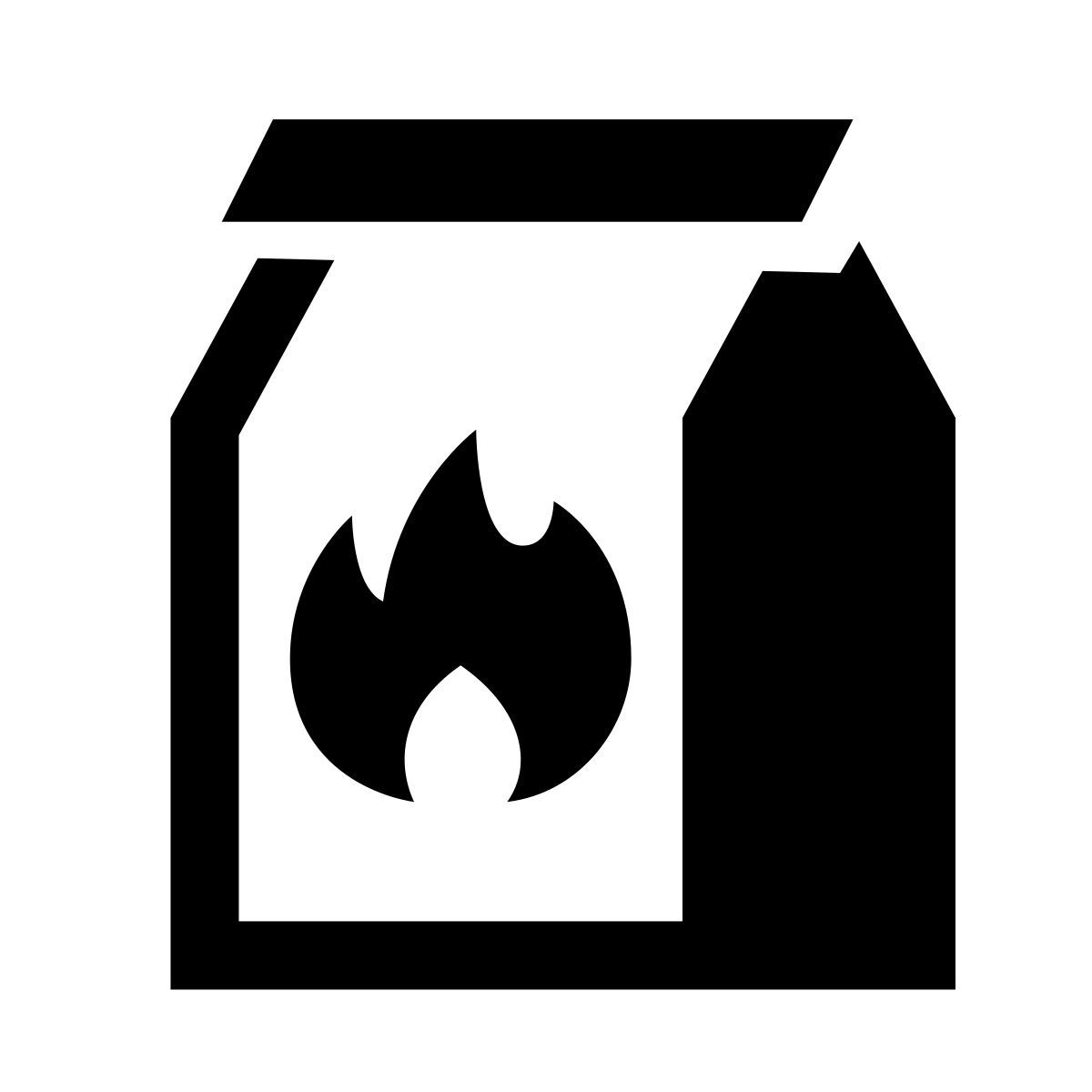 glyph neue style holzkohle icon