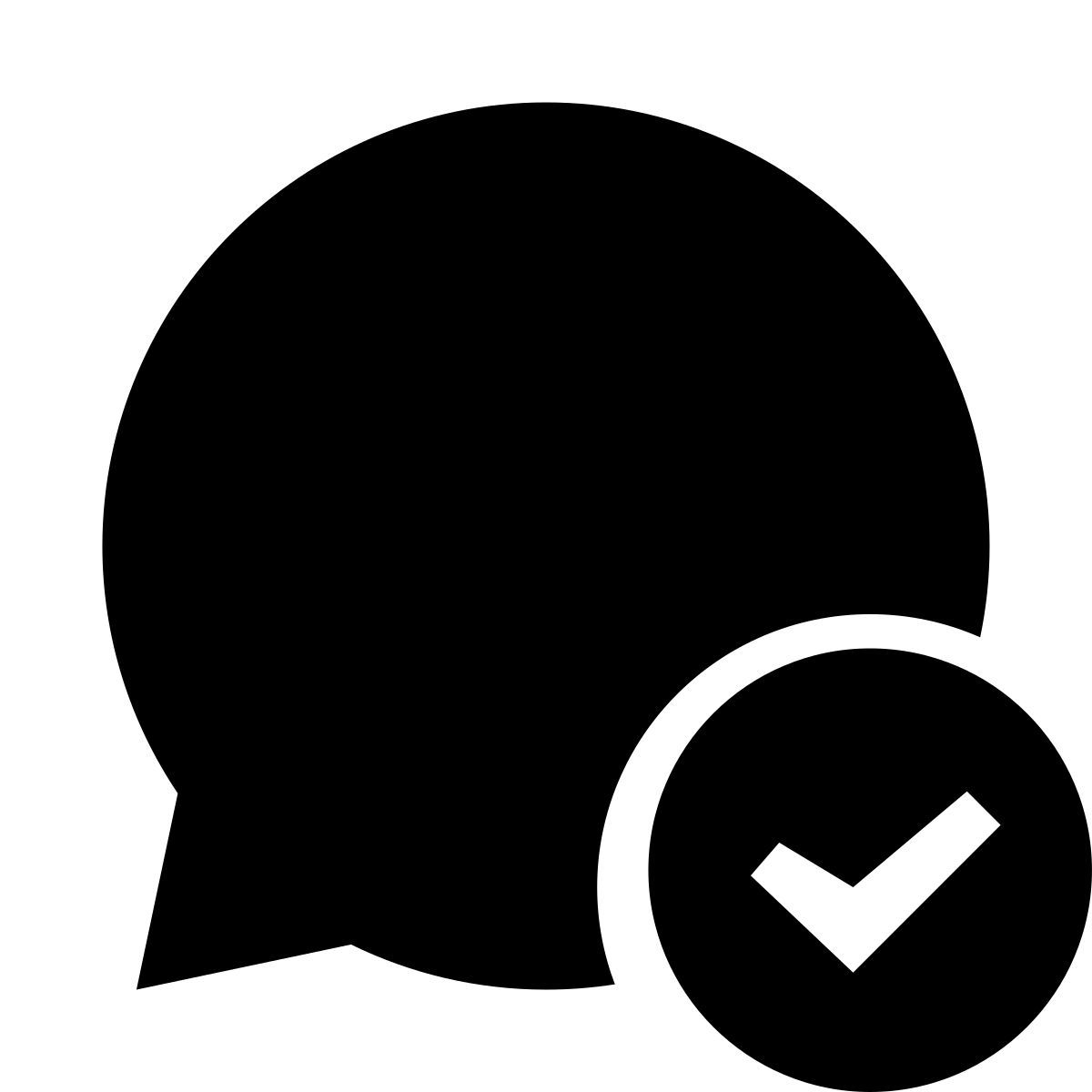 glyph neue style chat message sent icon
