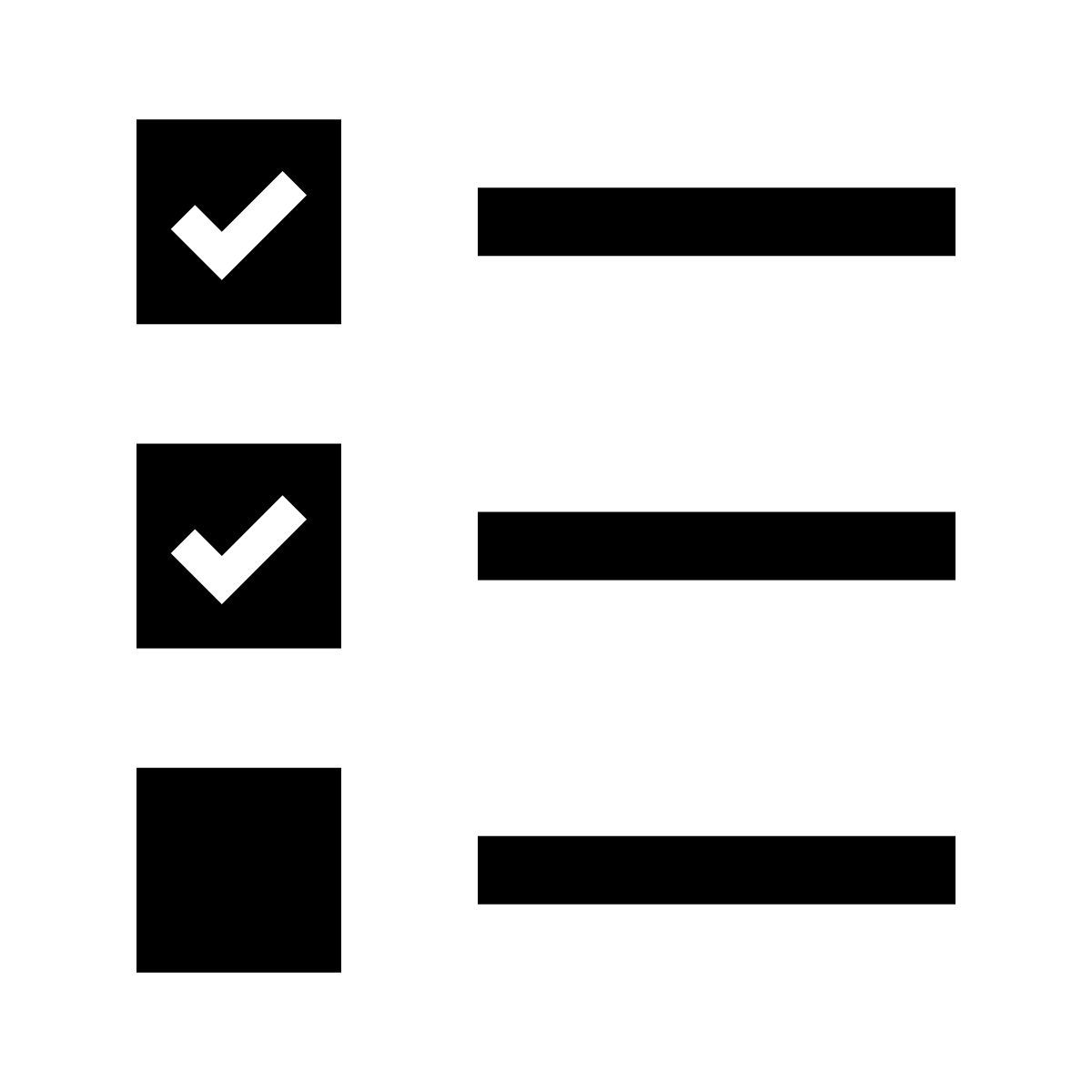 glyph neue style checklist icon