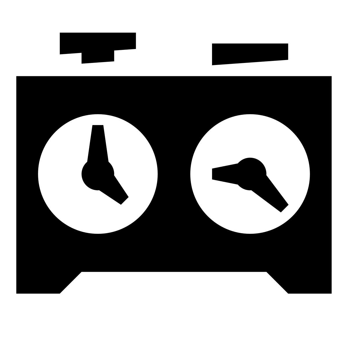glyph neue style relógio de xadrez icon