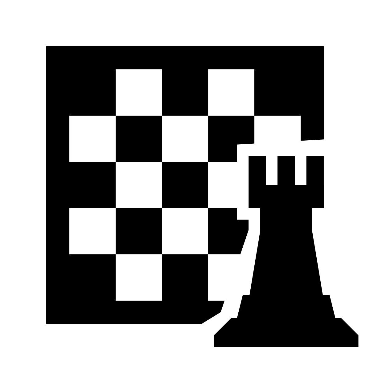 glyph neue style tablero de ajedrez icon
