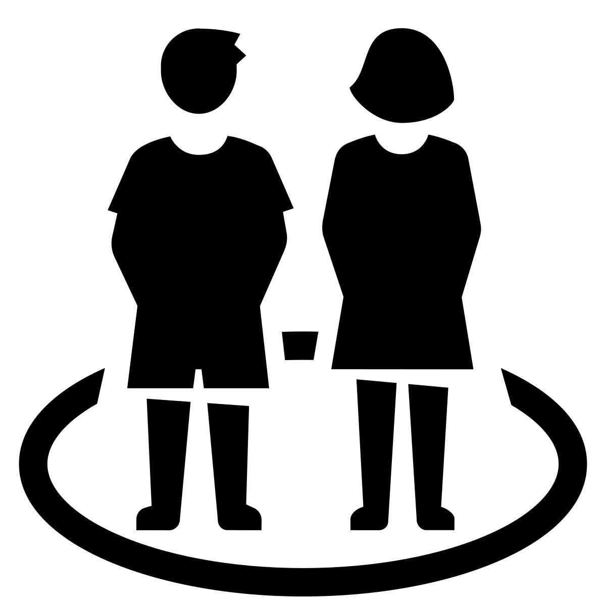 glyph neue style zone de sécurité pour les enfants icon