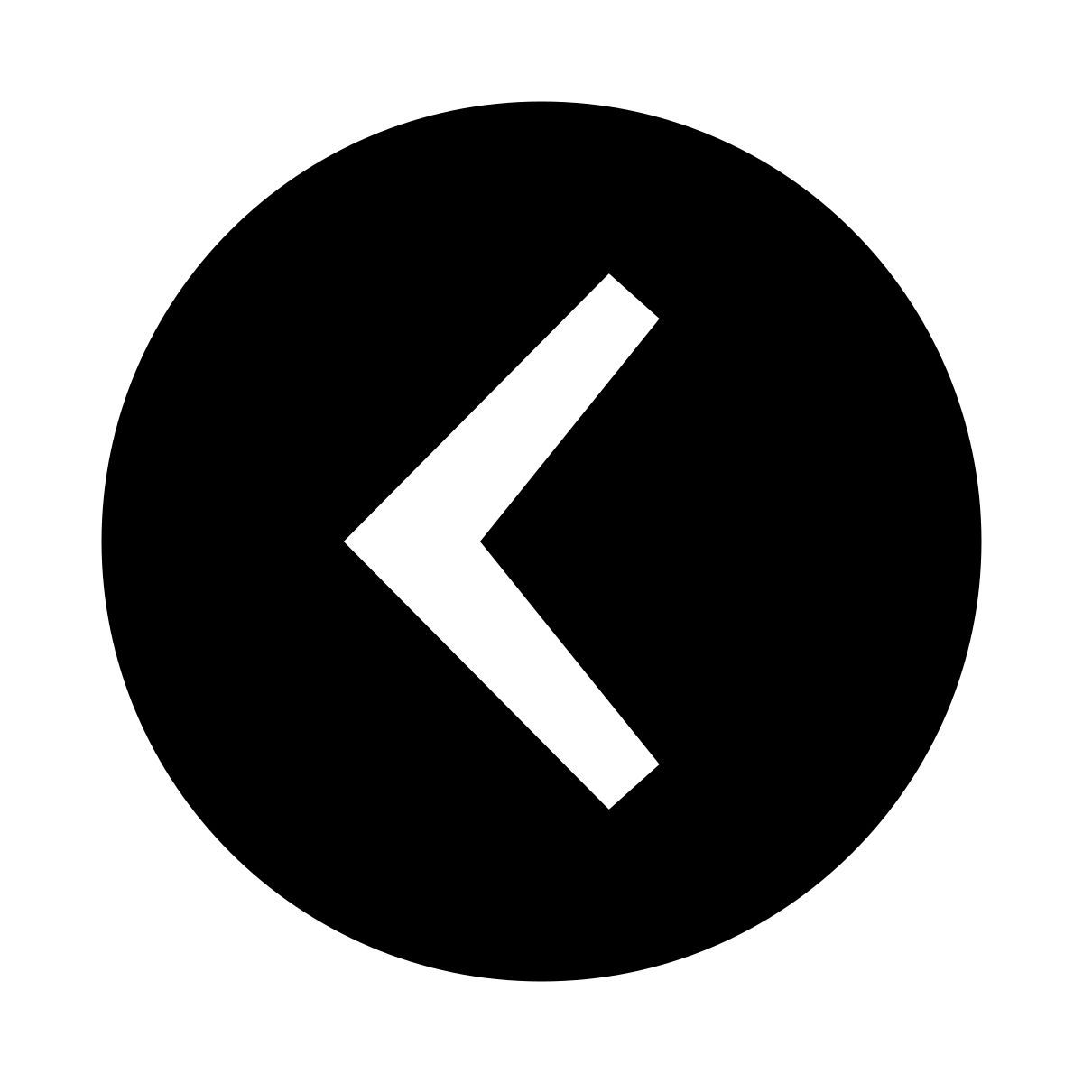 glyph neue style 圈雪佛龙左 icon