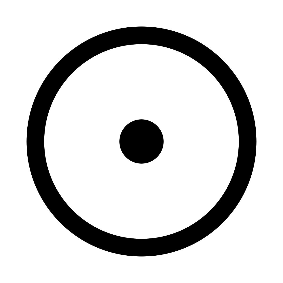 glyph neue style 원 점 icon