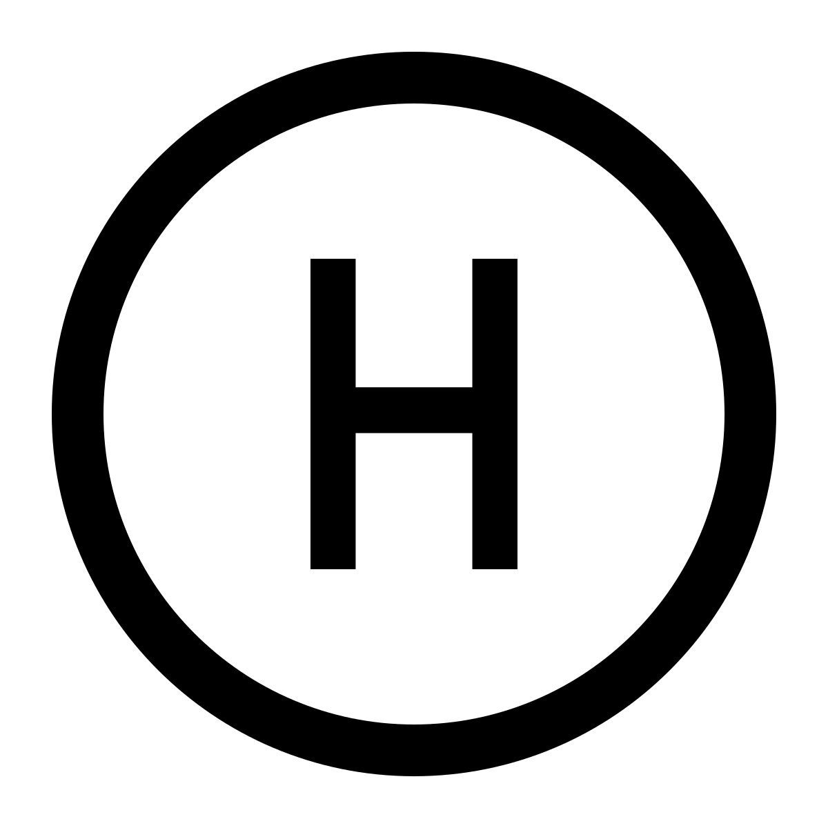 glyph neue style circled h icon